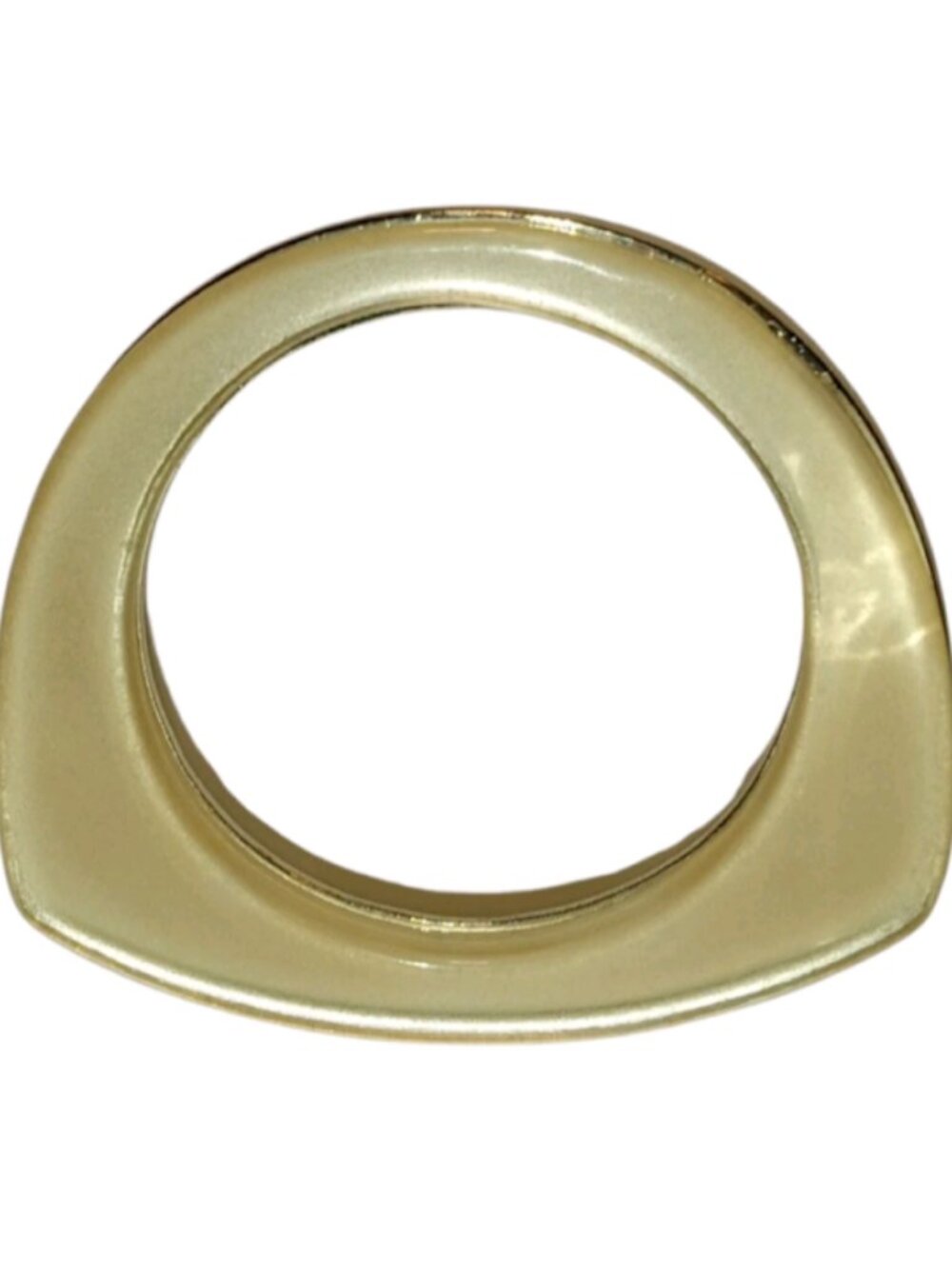 Vintage Lucite Triangle Bangle Silver Tone Sculptural
